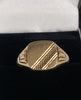 9CT - Yellow Gold Signet Ring - 3.43g - Size V - Hallmarked