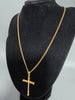 18CT Gold Necklace 20.3G 21" With Cross Pendent