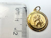 9ct yellow gold St Christopher pendant