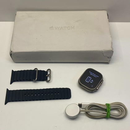 Apple Watch Ultra 49mm Titanium Case Midnight Ocean Band A2684 Boxed