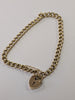 9ct Gold Bracelet With Heart Lock