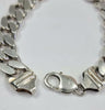 Silver Chunky Curb Bracelet 9"