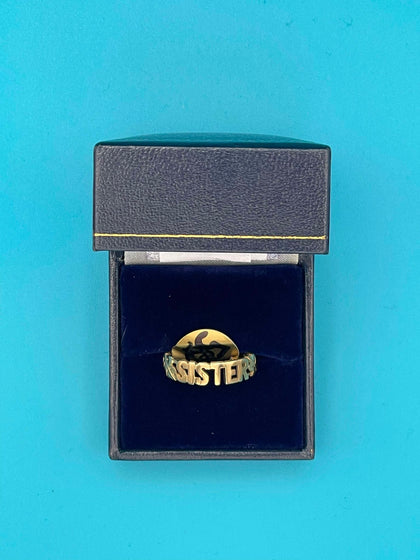 9ct gold sister ring