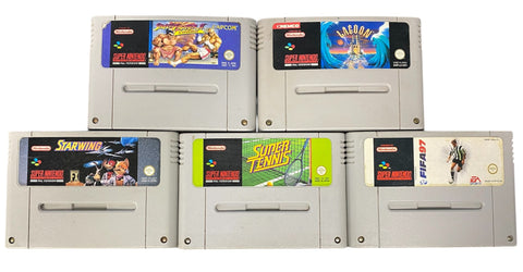 Super Nintendo 5 Game Bundle