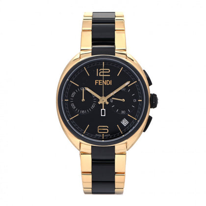 Fendi Momento Chronograph Black & Gold