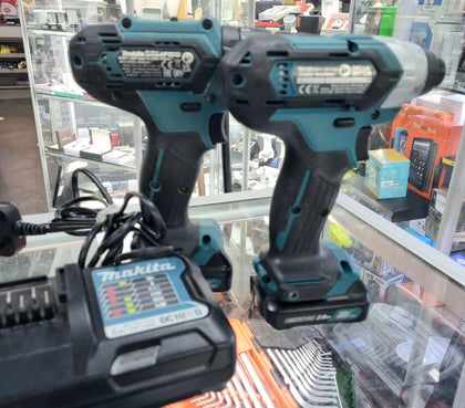 Makita 10.8v Df333d Drill Driver& Td110d Impact Driver +2x2ah