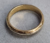 9ct gold patterned ring Size O