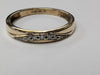 9CT GOLD DIAMOND RING SIZE P PRESTON STORE