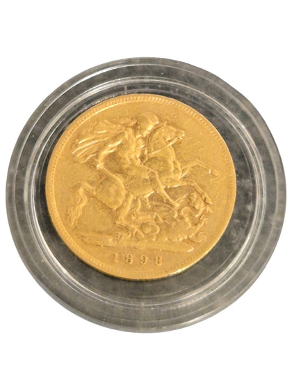 1898 22ct Half Sovereign