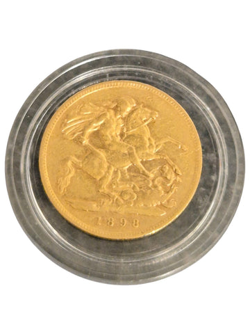 1898 22ct Half Sovereign