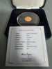 22ct Quarter Sovereign 916 2G in presentation box with paperwork
