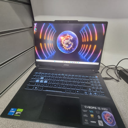 MSI Cyborg 15 A12U Gaming Laptop Core i5-12450H 512GB 16GB RTX 2050  Windows 11