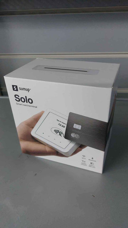 SUMUP Solo 4G Credit Card Payment Card Reader with Charging Station Full Touchscreen *NEVER OPENED*