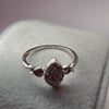 9ct White Gold Ring Size L 1/2