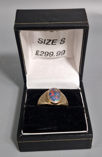 9CT Gold Ring 375 5.4G HM Size S