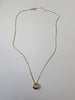 14ct Gold Necklace &  Cz Eye Pendant