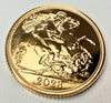 22ct gold half sovereign King Charles III 2023