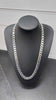 925 SILVER STERLING HALLMARKED, CURBED FLAT CHAIN, 28", 111.6g, BRAND NEW