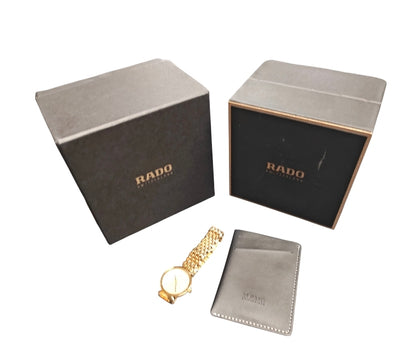 Rado Florence w/Diamonds Gold Watch**Boxed**
