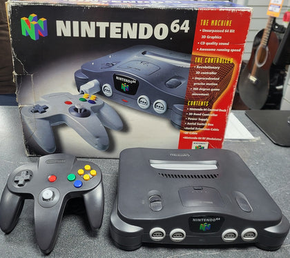 Nintendo 64 Console - Boxed - With Black Controller