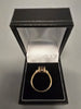 9ct Gold Ring with White Stone 375 2.0G Size Q