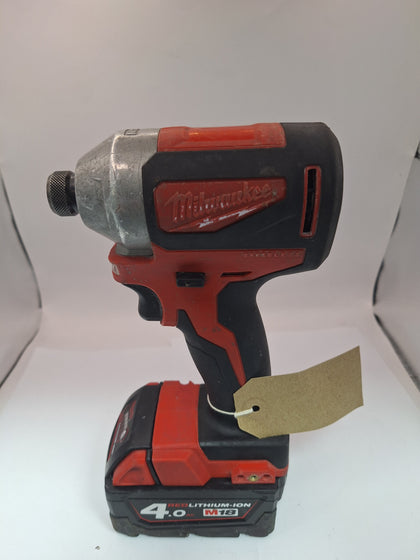 Milwaukee 18v Impact Driver Fuel Cordless Driver 1/4 Hex - 4ah batt