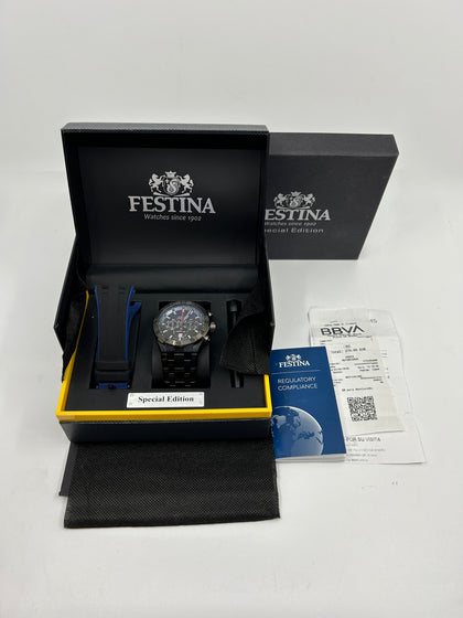 Festina Men's Blue Special Editions Stainless Steel Watch Bracelet F20673