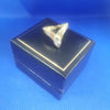 14ct Wishbone Marquise Cut CZ Gold Ring (585 Hallmarked & Tested) Size:P Weight: 3.3 Grams--Box Included