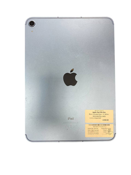 Apple iPad 10th Gen (A2757) 10.9” 64GB Blue *Collection Only*