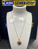 9ct Gold Chain and Locket 2.8g 18"