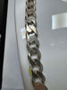 22" in length 1cm in width 60.9G silver curb chain