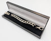 925 SILVER HALLMARKED, HEAVY CURBED CHAIN WITH LOBSTER LOCK, 9", 75.8G, BOXED