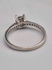 18ct White Gold Cubic Zirconia Solitaire Engagement Ring – Size O – 3.29 Grams
