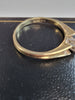 9ct Yellow Gold Ring with Clear Stone - Size N (N 1/2) - 2.39g total