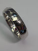 Platinum Ring With Hammered Finnish