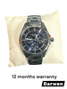 Accurist Mens Watch with Blue Dial and Gun Metal Bracelet