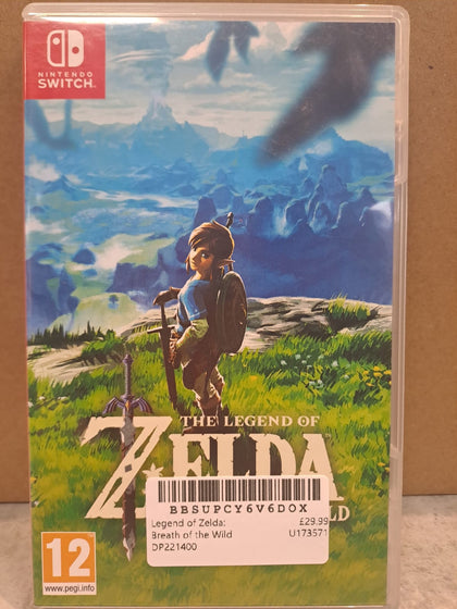Legend of zelda  breath of the wild switch game