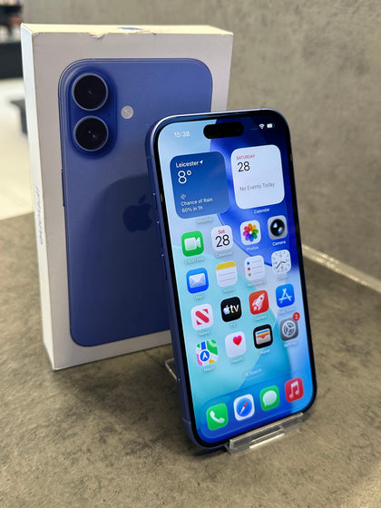 Apple iPhone 16 128GB 5G - Ultramarine BH 100 Cycle 0 Apple Warranty 27/03/27