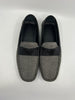 Emporio Armani Textured Slip On Loafers - Grey - UK Size 9