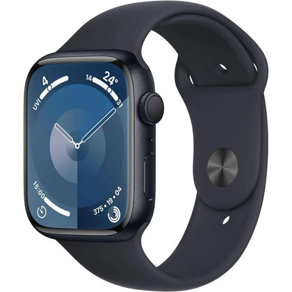 Apple Watch Series 9 (GPS, 45mm) - Midnight Aluminium Case with M Midnight Sport Band