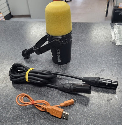 Shure MV7X Podcast Microphone - Yellow Guard