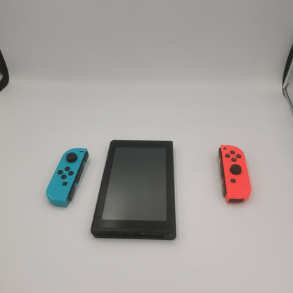 Nintendo Switch Console (HAC-001-01) - 32GB - Neon Red/Blue Joy-Con - Docking Station Included and charger