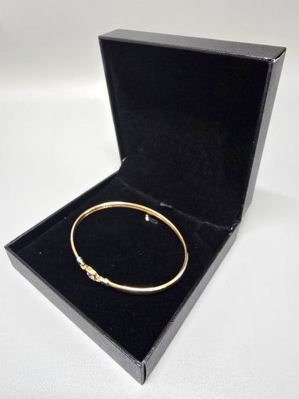 9ct Gold fixed Bracelet 375 9ct 4.9G 7cm Width