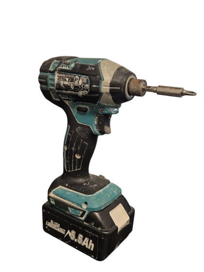 Makita dtd152z 18V Impact Driver with 5.5AH Battery - NO CHARGER - 2 YEAR WARRANTY