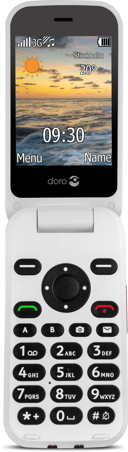 Doro 6620 Flip Phone 3G 128MB Locked to tesco 2.8