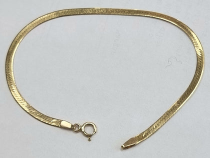 9ct Gold Herringbone Bracelet 7