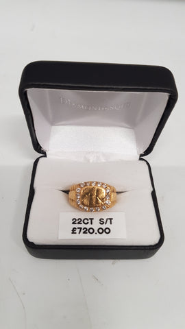 22ct Ring 7.46g  Size S/T