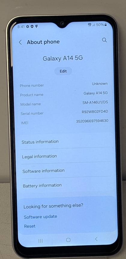 Samsung Galaxy A14 64GB Silver - Unlocked