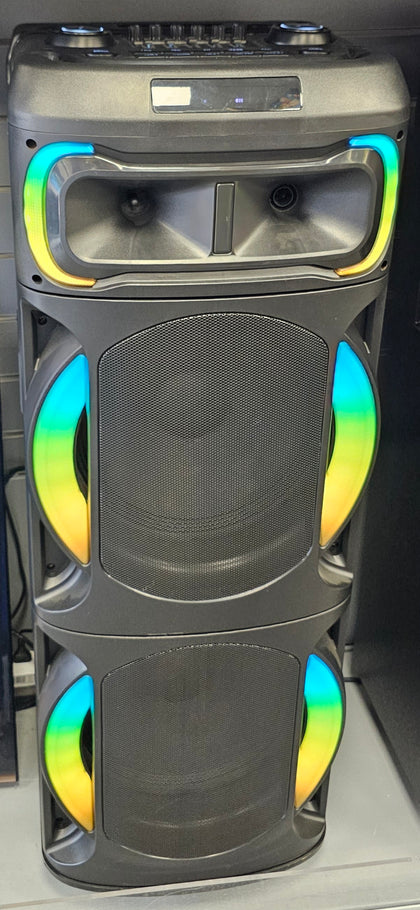 **Sale** YB-1217Q Portable Trolley Speaker + 2 Mics **COLLECTION ONLY**