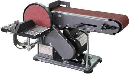 Heavy Duty Bench Belt Sander & Disc Sander Combo Grinder 375W 230V for Woodworking Metal Work Tools